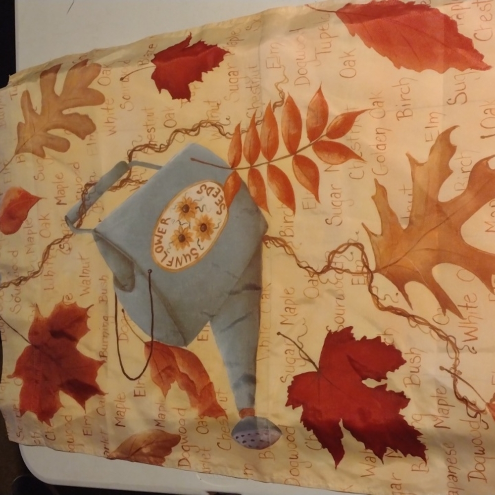Autumn leaf yard flag